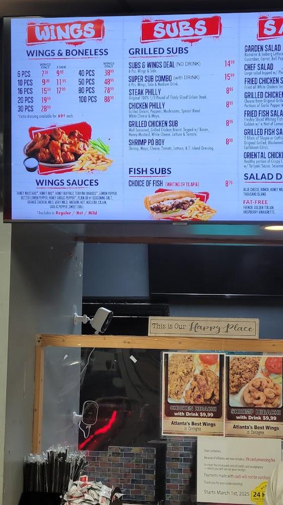 Atlanta's Best Wings Menu image 3